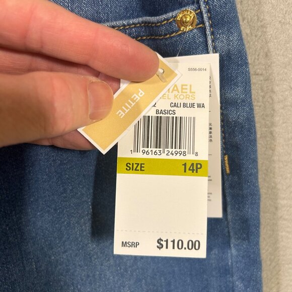 NEW Michael Kors Womens 14P Izzy Skinny Crop Jeans NWT - Picture 8 of 14